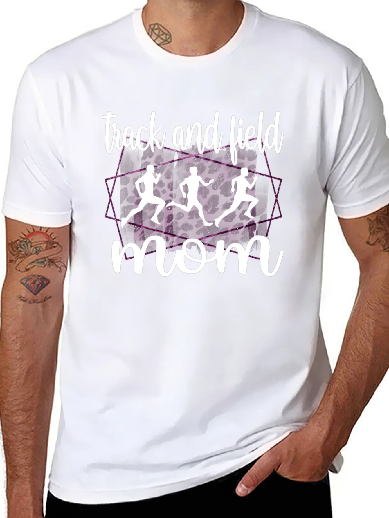Track and Field Mom T-Shirt - Stylish Sports Apparel