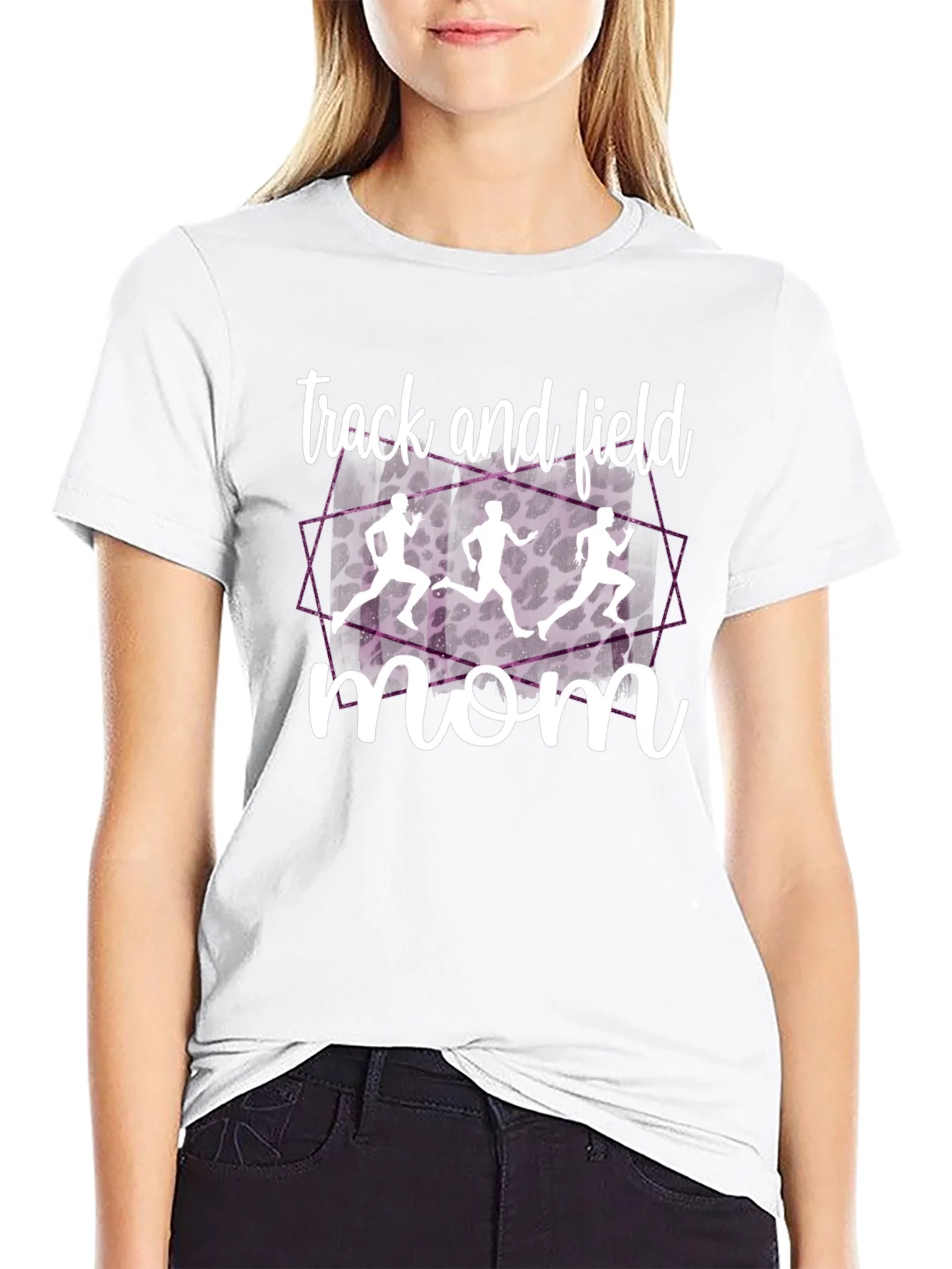 Track and Field Mom T-Shirt - Stylish Sports Apparel