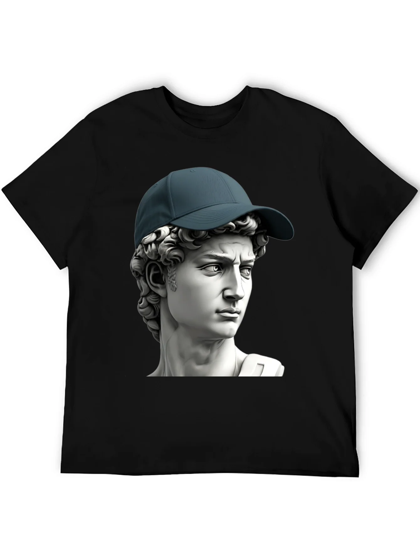 David Statue Graphic Tee - Classic Art Meets Modern Style
