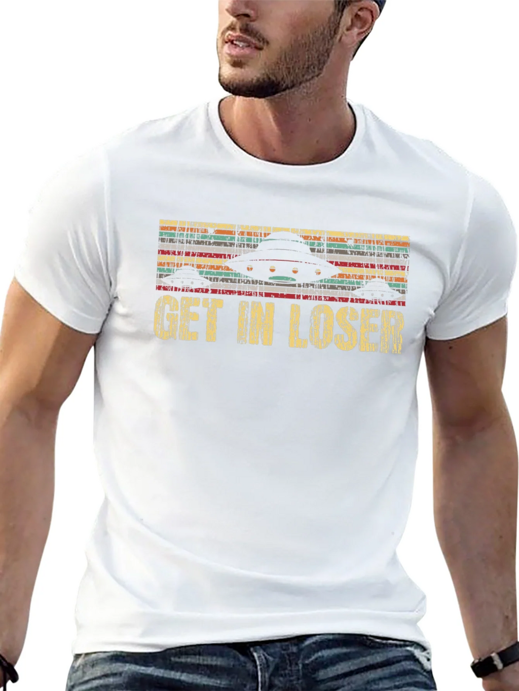 Get In Loser UFO Graphic T-Shirt