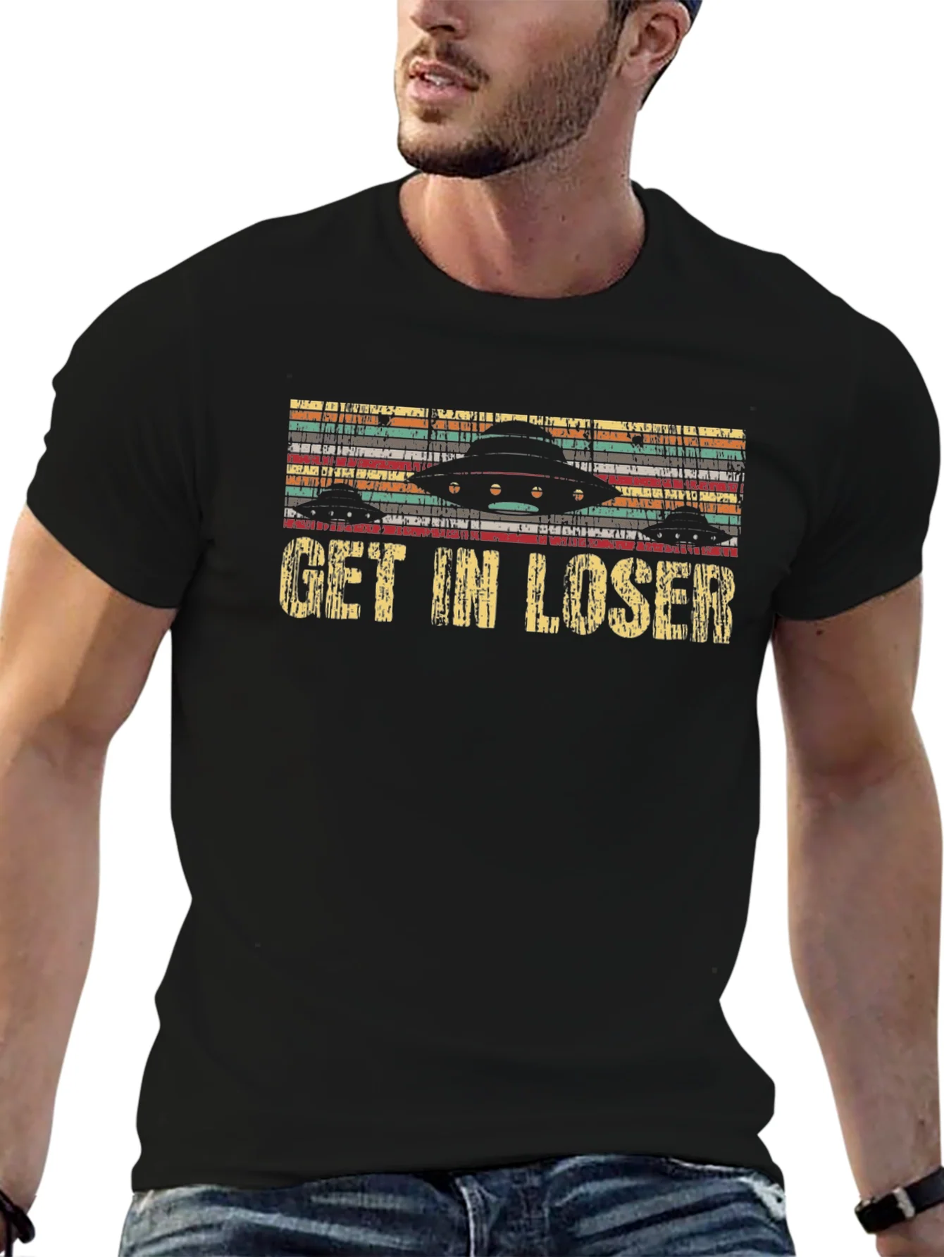 Get In Loser UFO Graphic T-Shirt