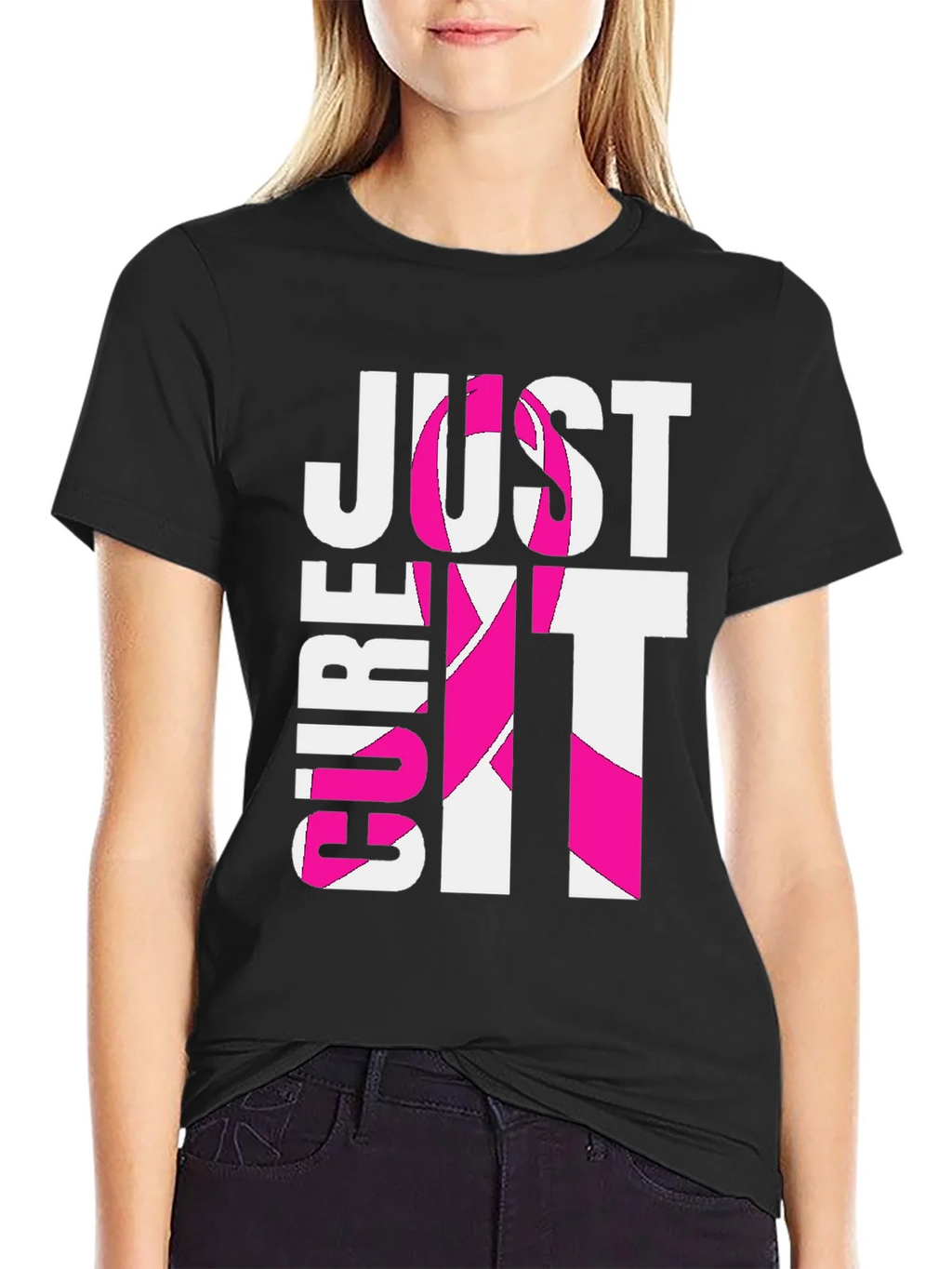 Just Cure It T-Shirt - Breast Cancer Awareness Tee