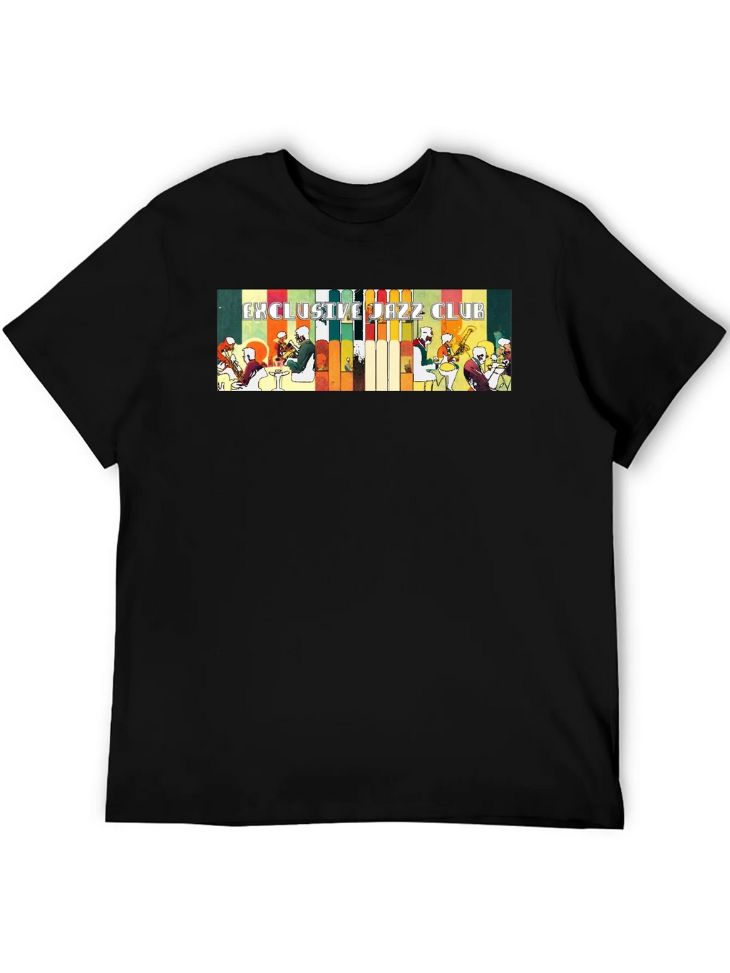 Exclusive Jazz Club Black Graphic T-Shirt