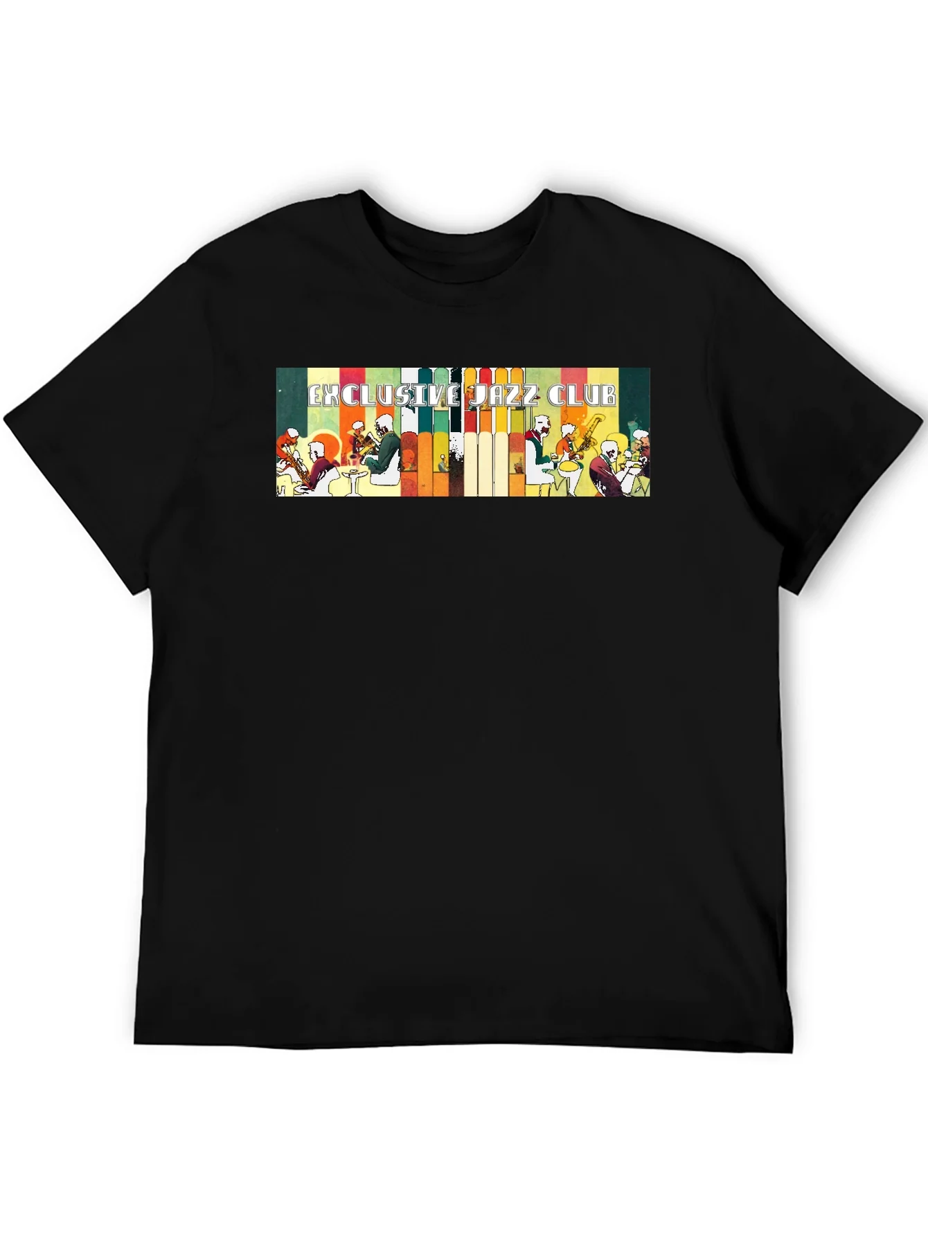 Exclusive Jazz Club Black Graphic T-Shirt
