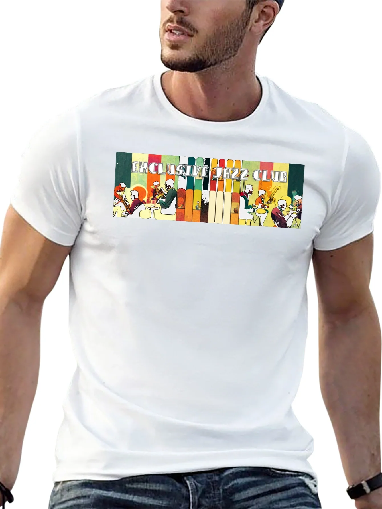 Exclusive Jazz Club Black Graphic T-Shirt