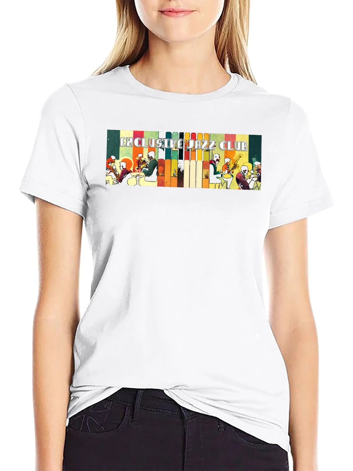 Exclusive Jazz Club Black Graphic T-Shirt