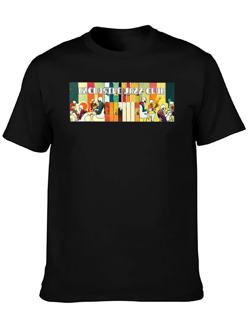 Exclusive Jazz Club Black Graphic T-Shirt
