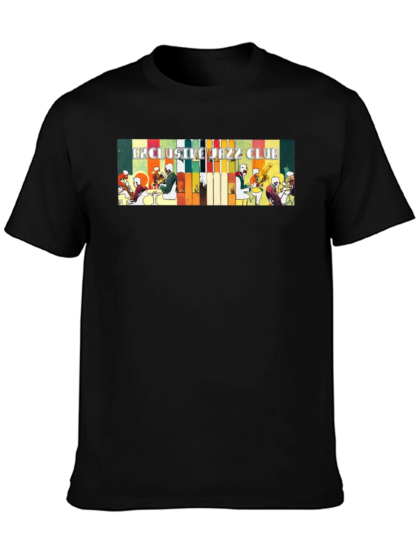 Exclusive Jazz Club Black Graphic T-Shirt