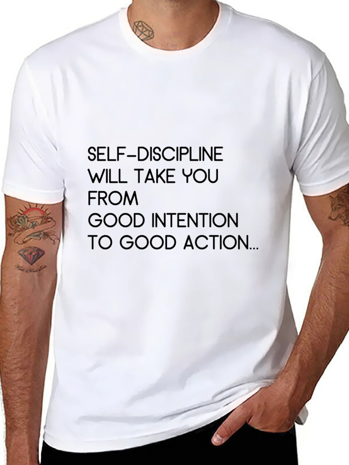 Self-Discipline Motivation Graphic Tee