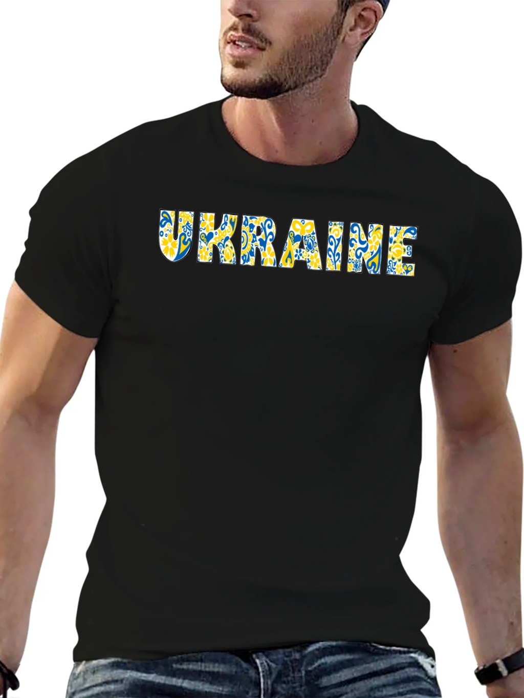 Ukraine Flag Graphic T-Shirt