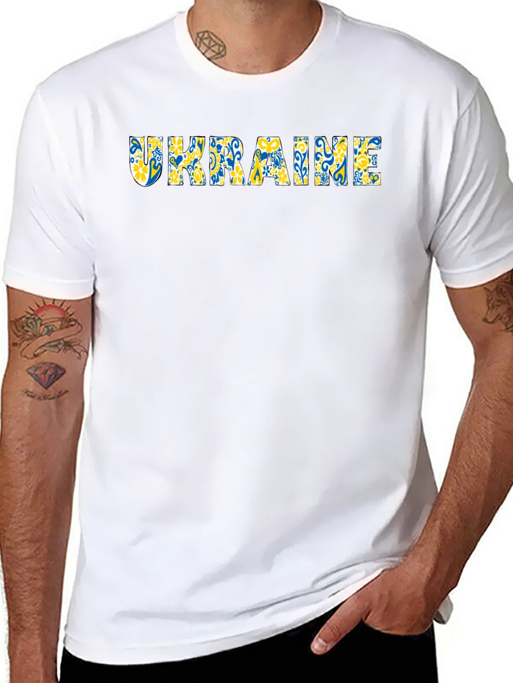Ukraine Flag Graphic T-Shirt
