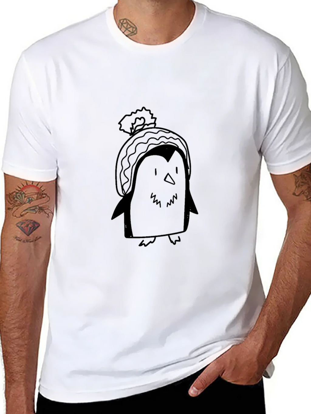 Penguin Beanie T-Shirt
