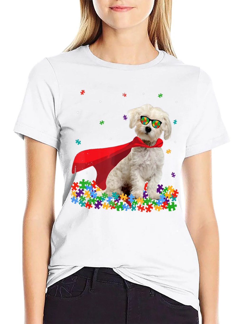 Autism Awareness Dog Graphic Tee