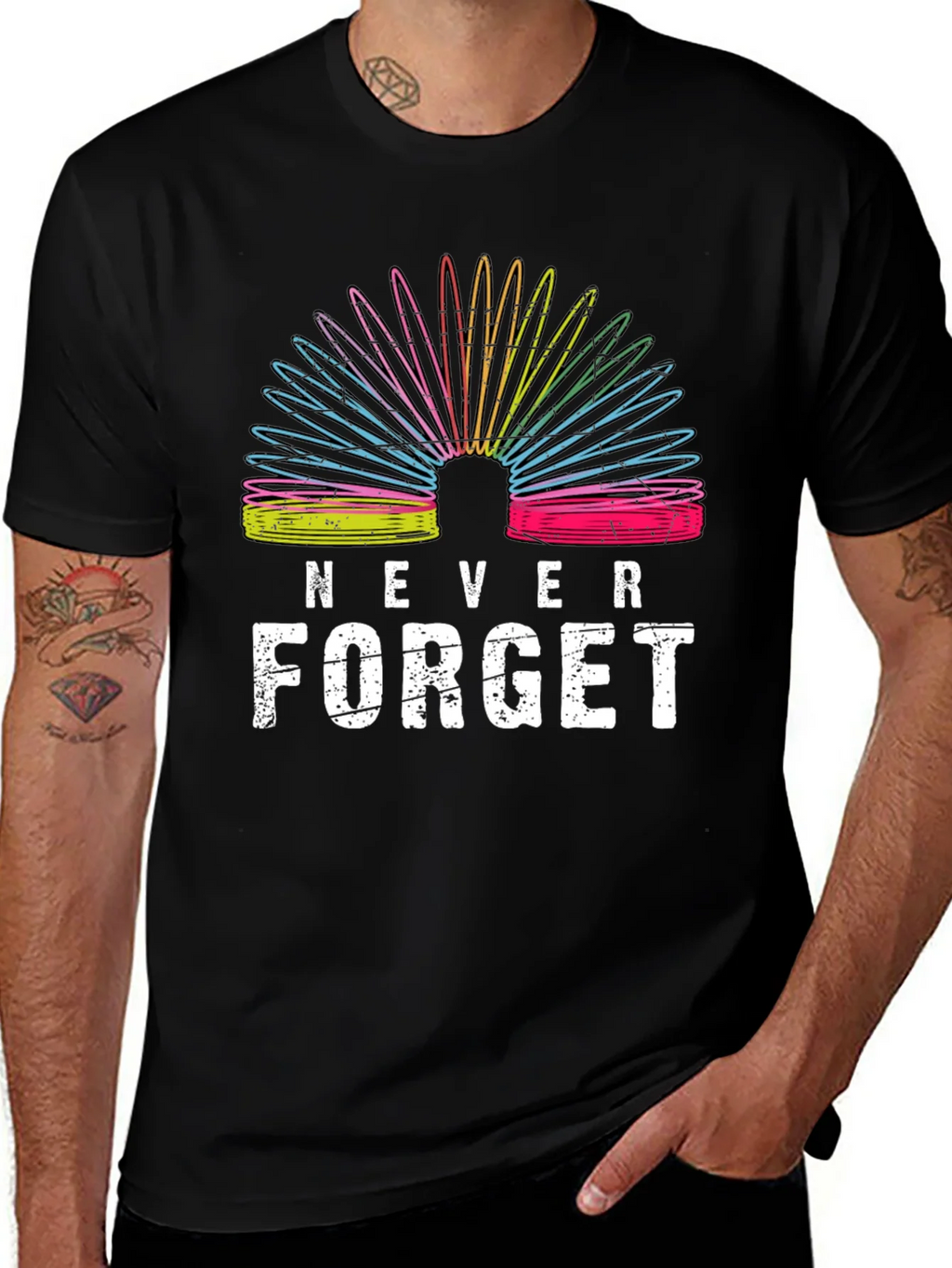 Never Forget Slinky T-Shirt - Retro Toy Pride!