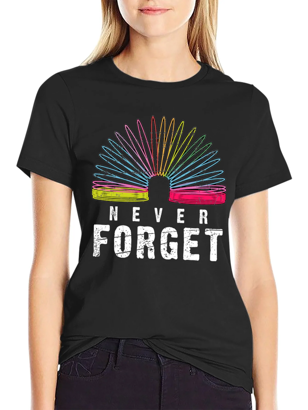 Never Forget Slinky T-Shirt - Retro Toy Pride!