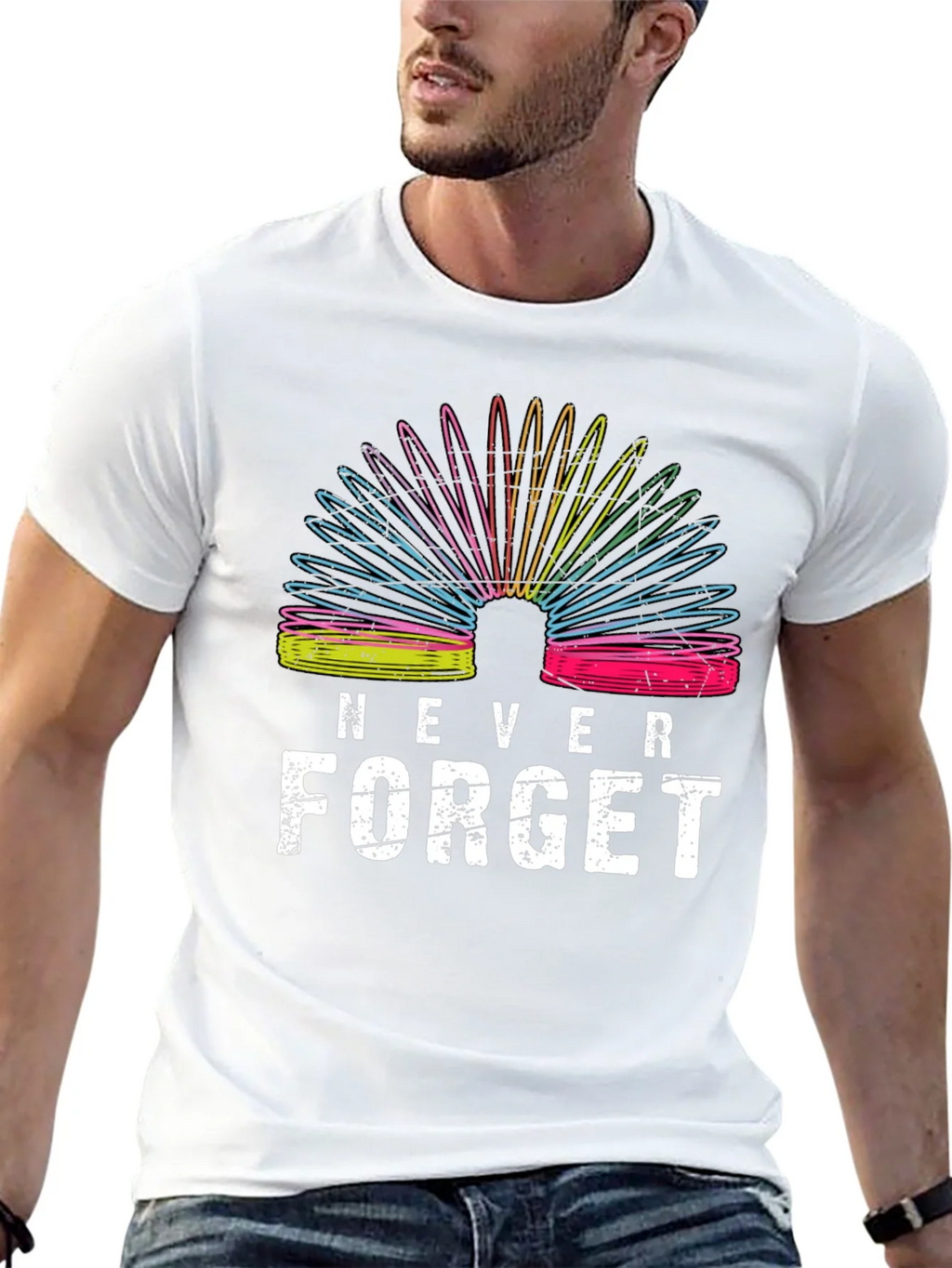Never Forget Slinky T-Shirt - Retro Toy Pride!