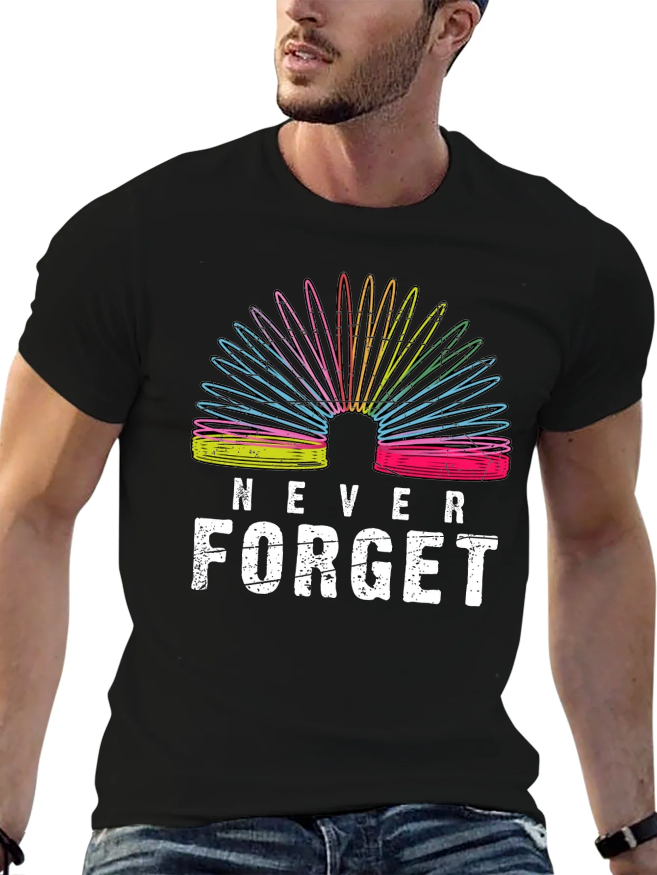 Never Forget Slinky T-Shirt - Retro Toy Pride!