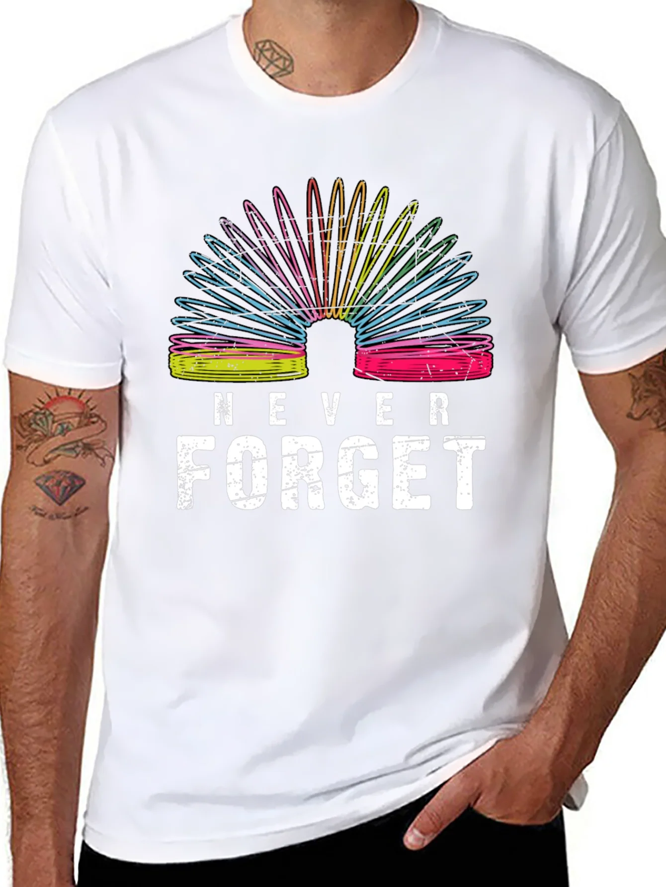Never Forget Slinky T-Shirt - Retro Toy Pride!