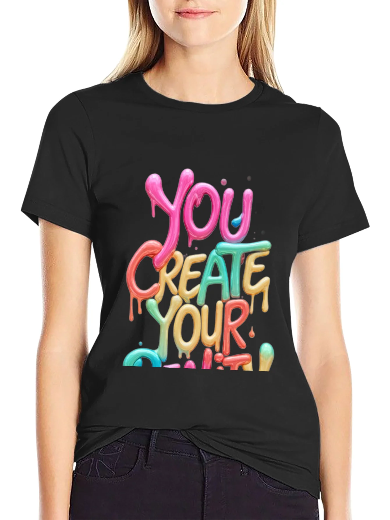 Colorful You Create Your Limit Graphic Tee