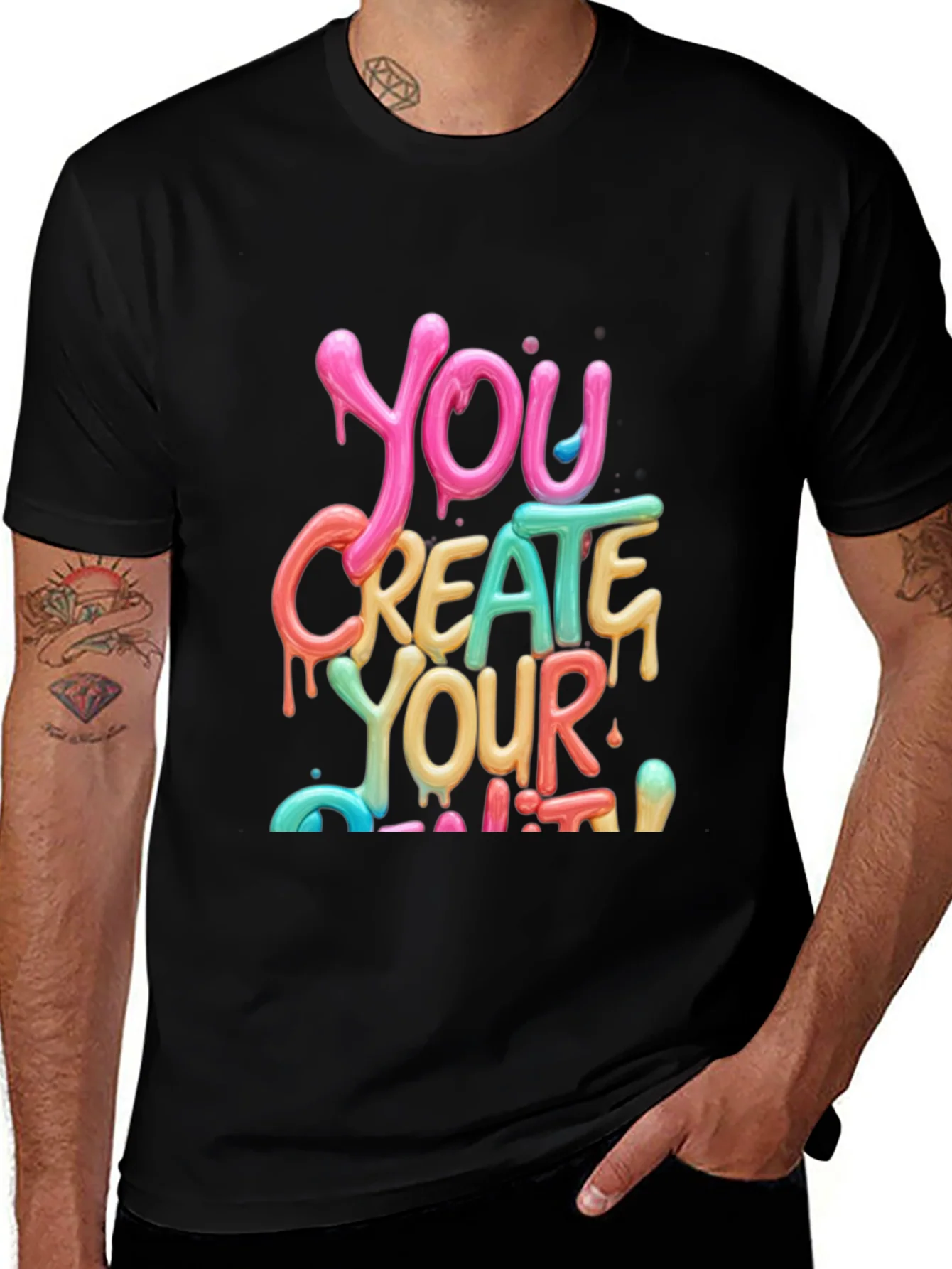 Colorful You Create Your Limit Graphic Tee