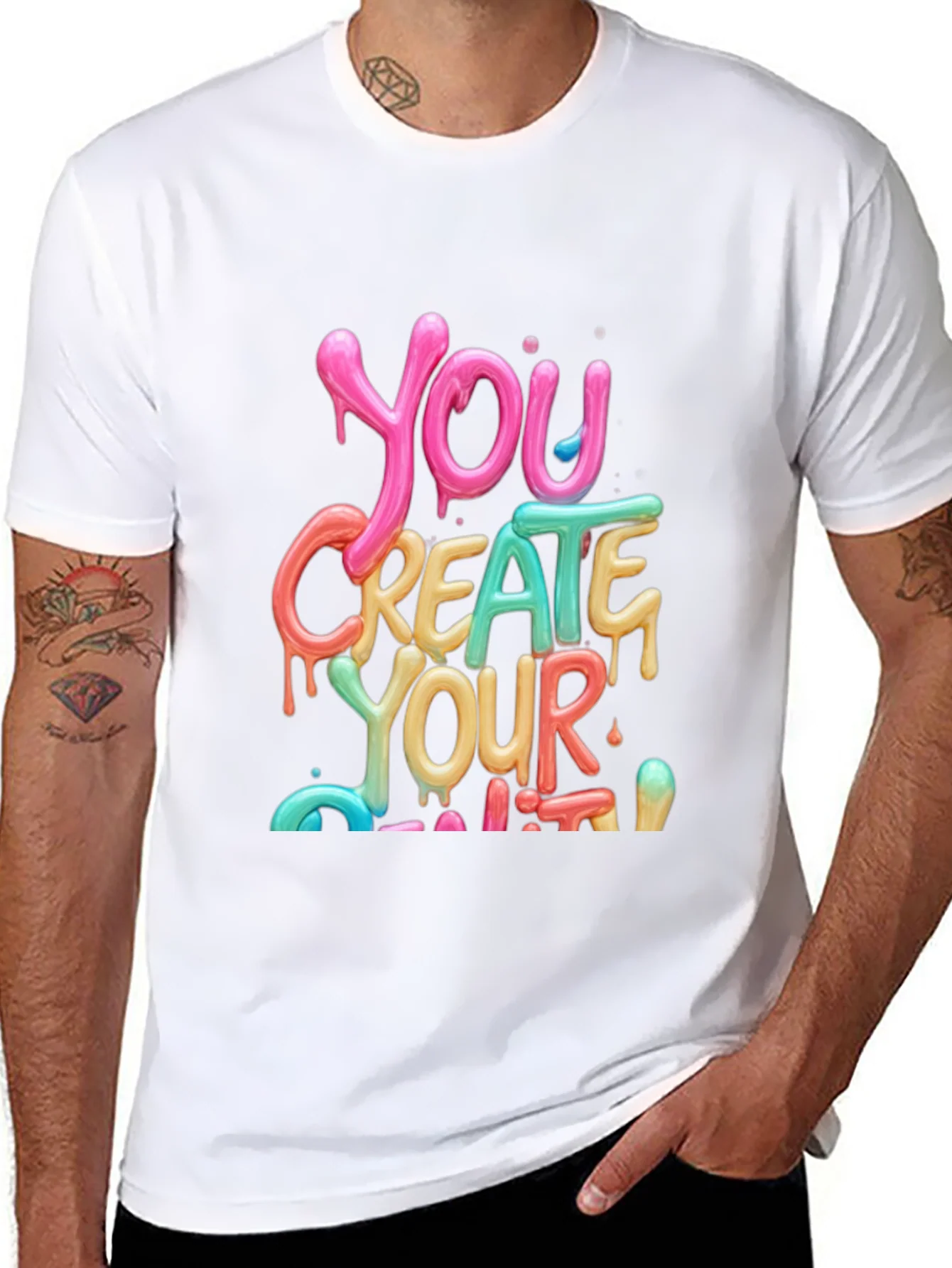 Colorful You Create Your Limit Graphic Tee