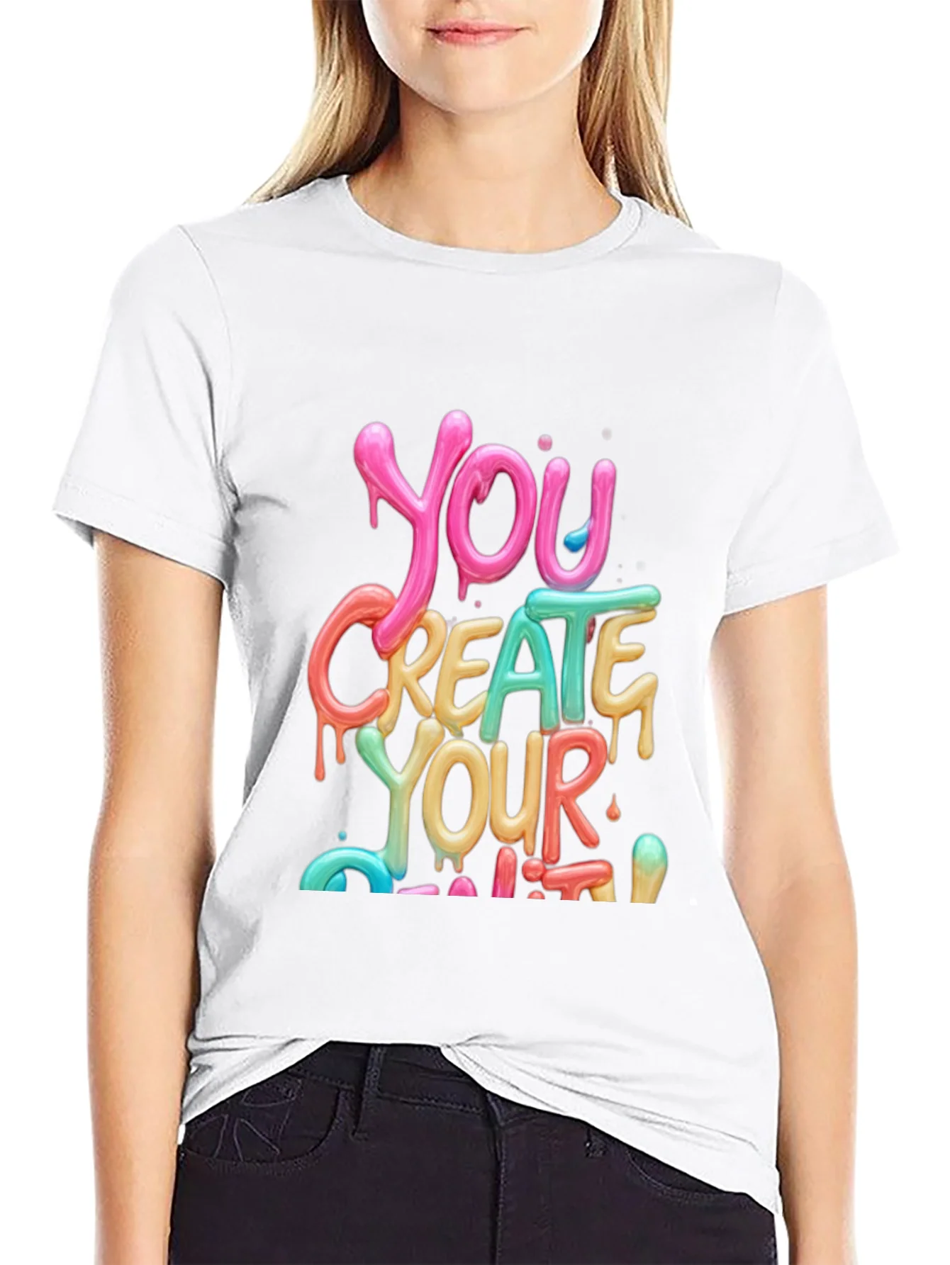 Colorful You Create Your Limit Graphic Tee