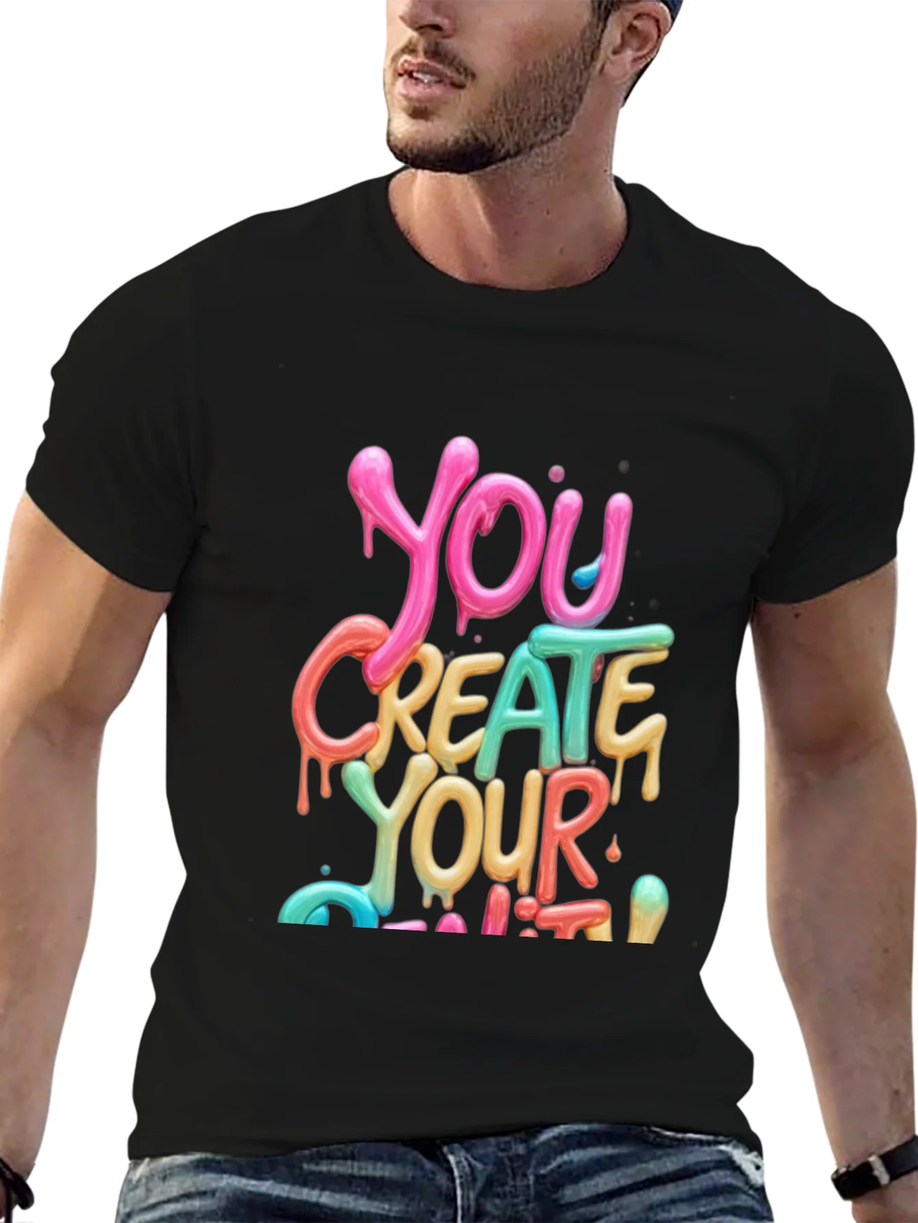 Colorful You Create Your Limit Graphic Tee