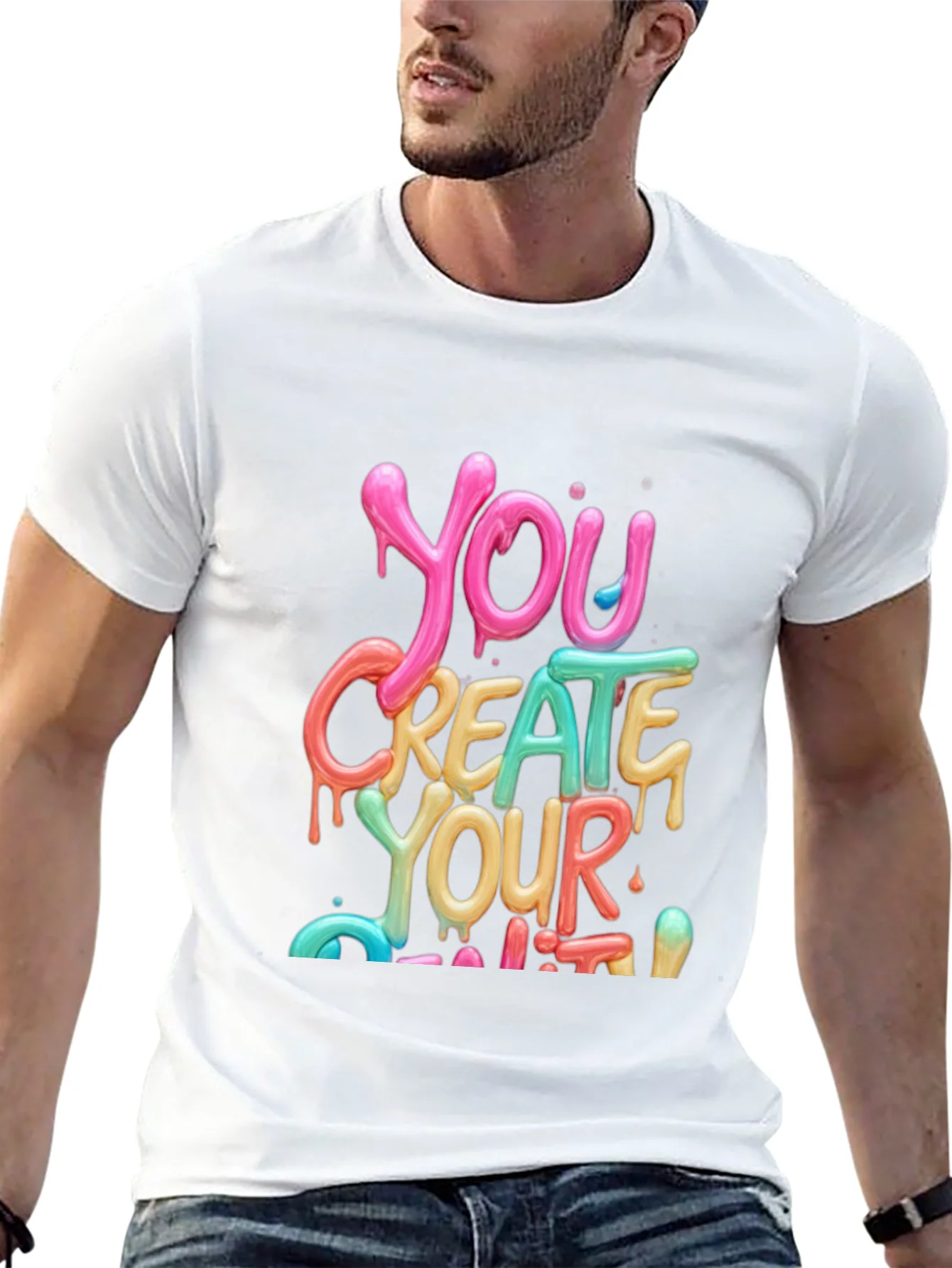 Colorful You Create Your Limit Graphic Tee