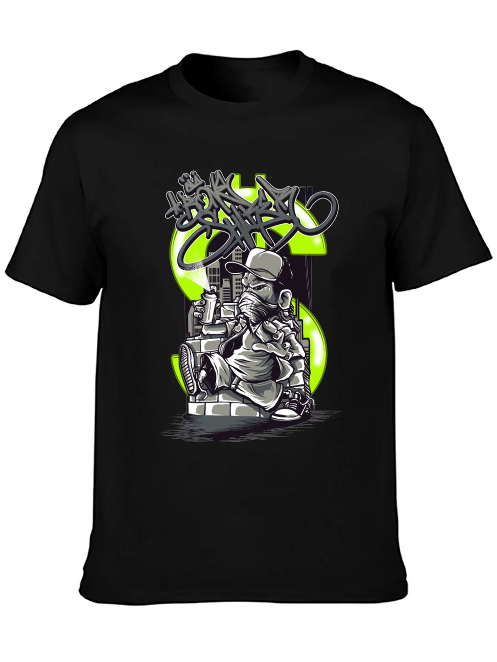 Urban Streetwear Tee - Money Graffiti Design