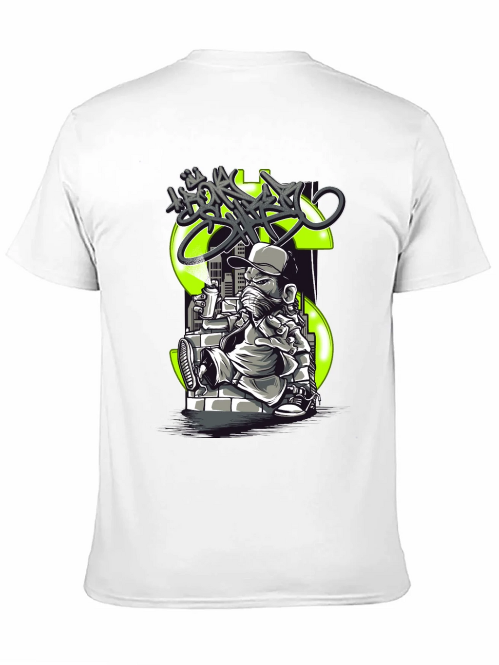 Urban Streetwear Tee - Money Graffiti Design