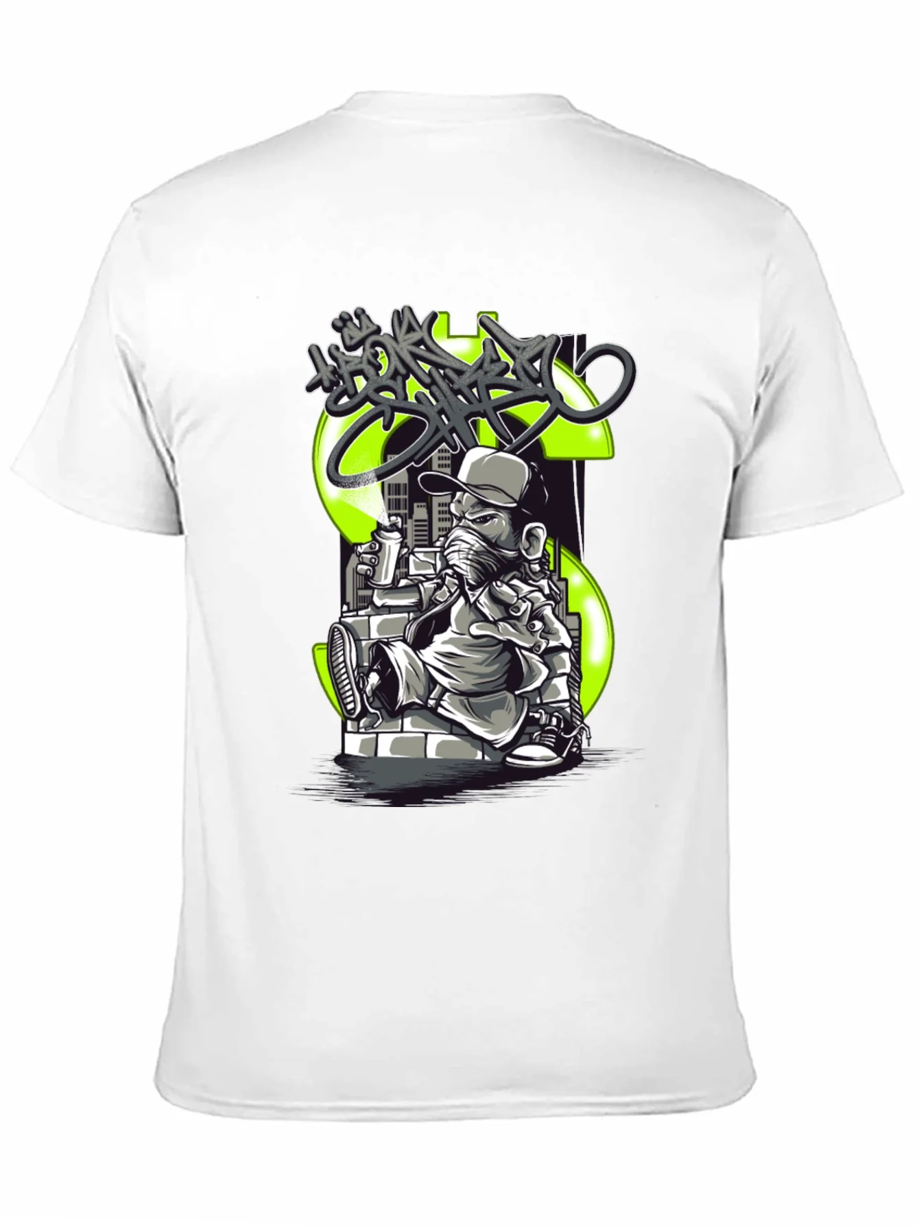 Urban Streetwear Tee - Money Graffiti Design