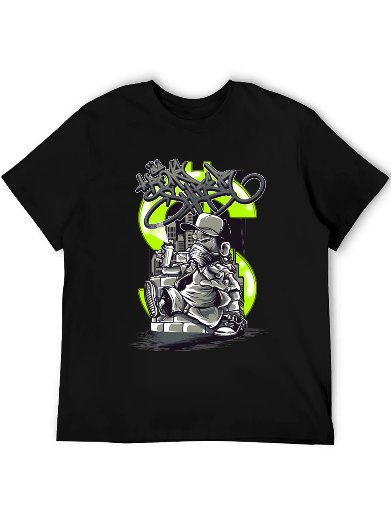 Urban Streetwear Tee - Money Graffiti Design