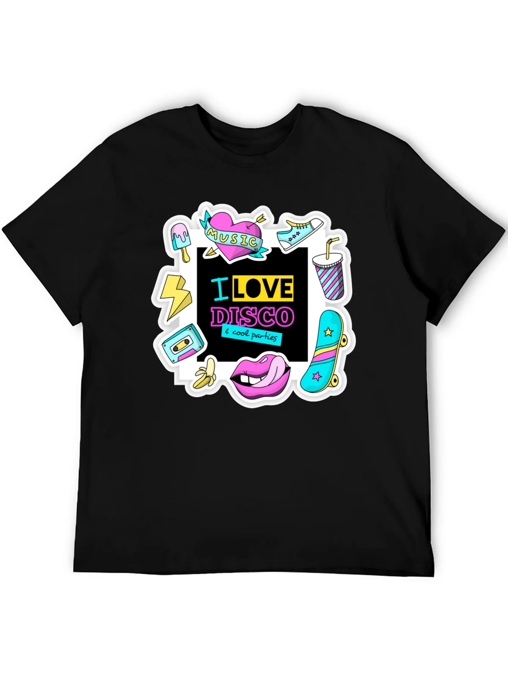 I Love Disco Graphic Tee - 80s Nostalgia