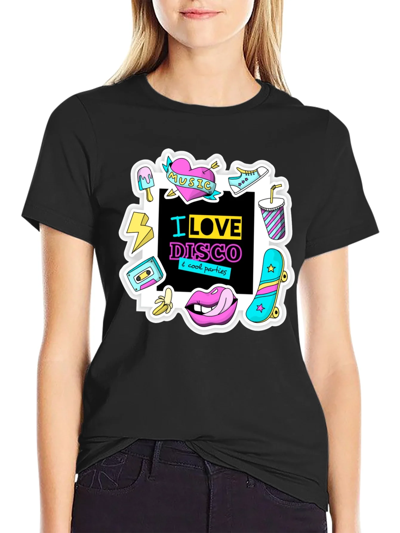 I Love Disco Graphic Tee - 80s Nostalgia