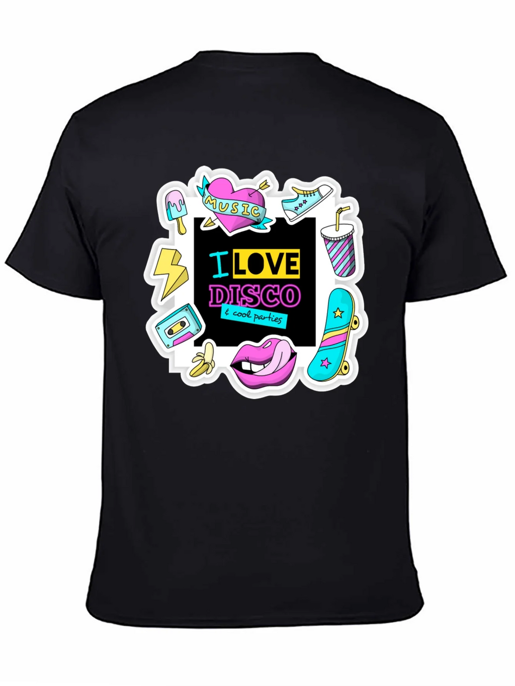 I Love Disco Graphic Tee - 80s Nostalgia
