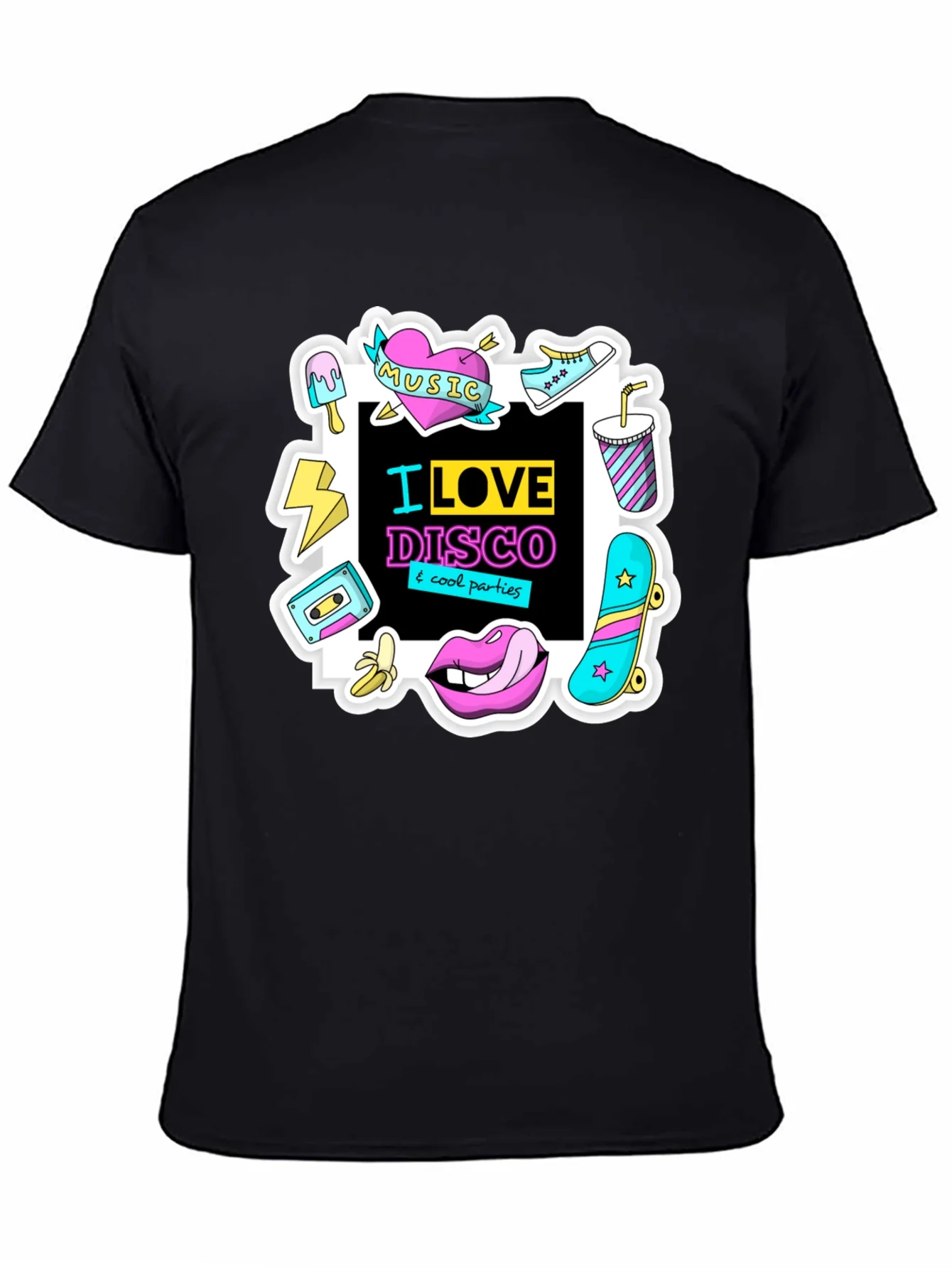I Love Disco Graphic Tee - 80s Nostalgia