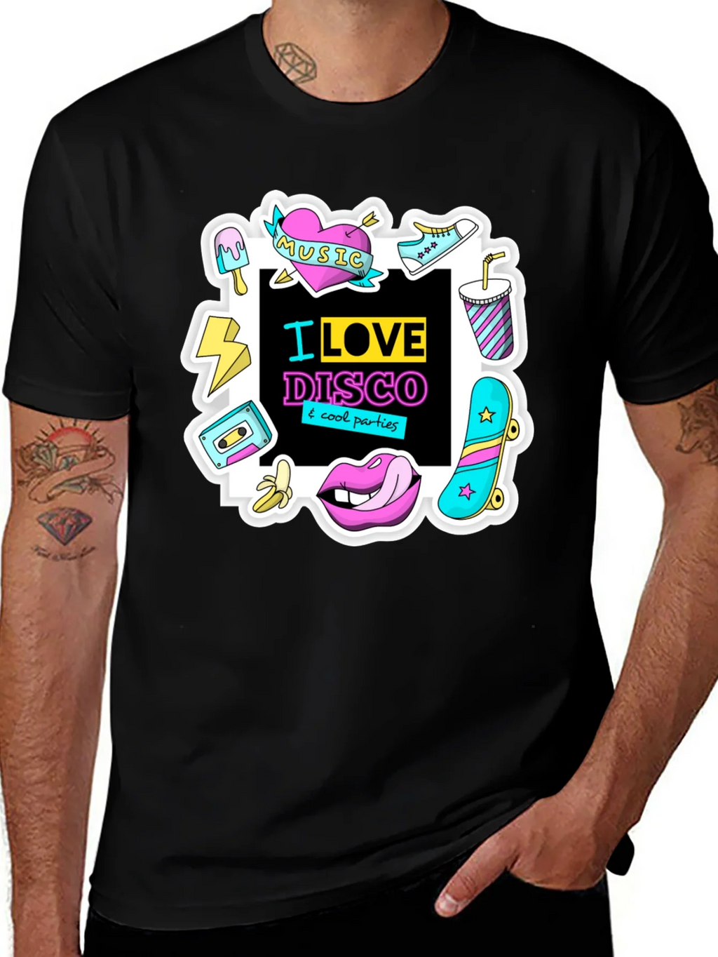 I Love Disco Graphic Tee - 80s Nostalgia