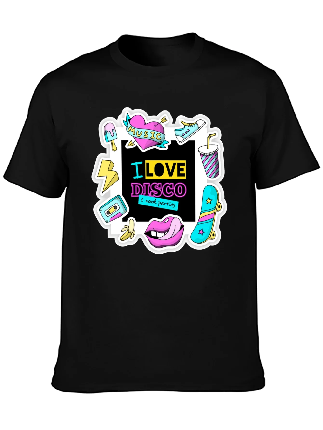 I Love Disco Graphic Tee - 80s Nostalgia
