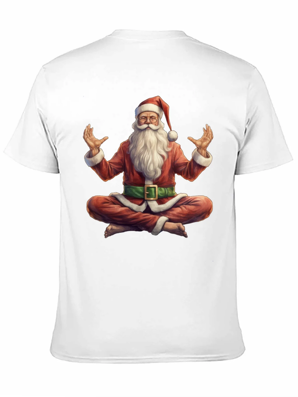 Zen Santa T-Shirt - Meditating Holiday Apparel