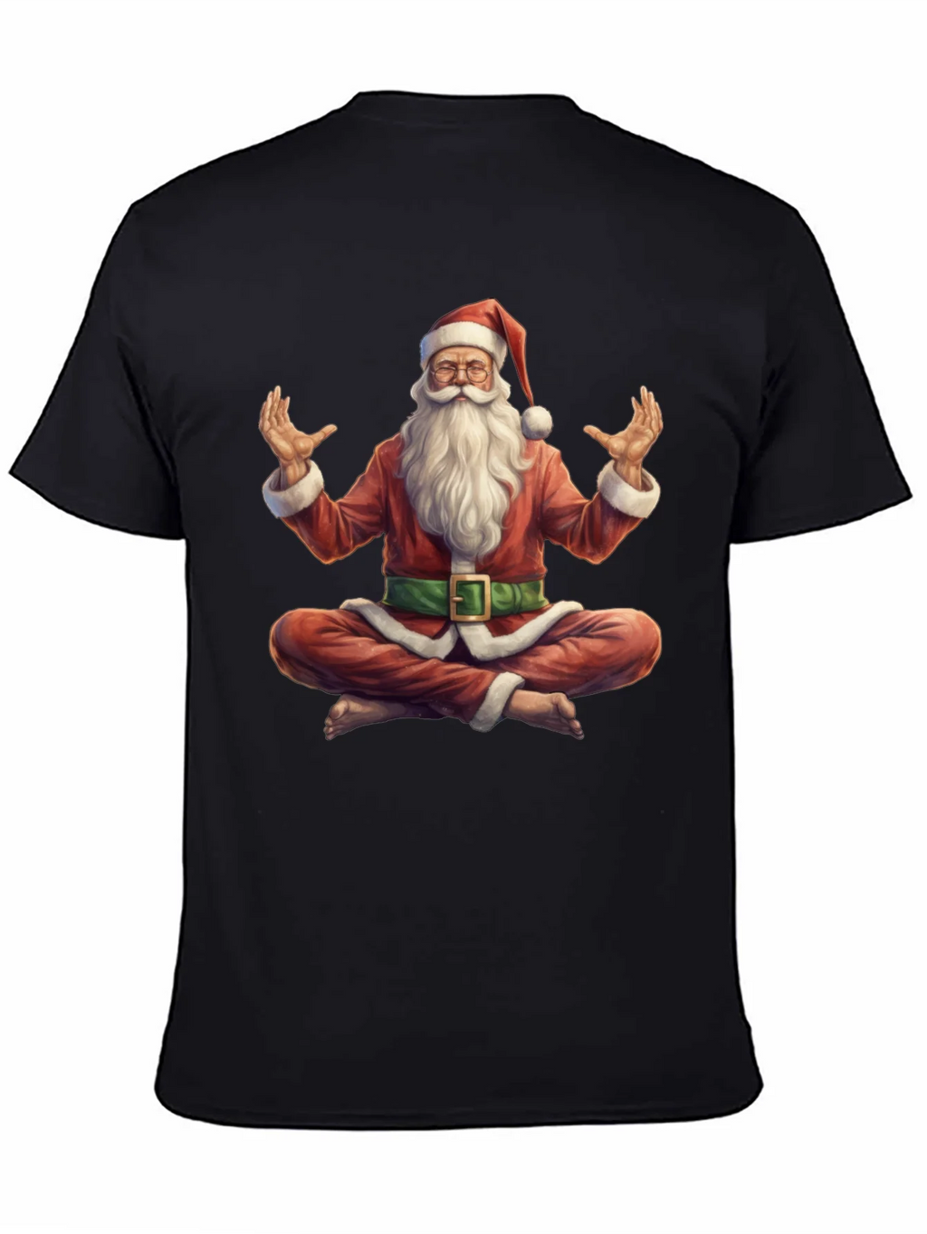 Zen Santa T-Shirt - Meditating Holiday Apparel