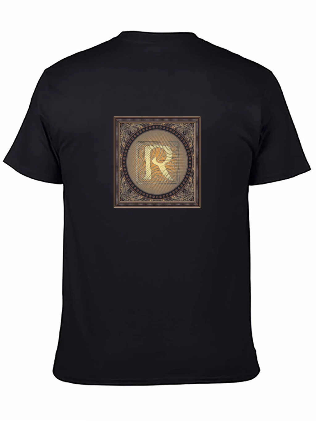 Golden Letter R T-Shirt - Stylish Graphic Tee
