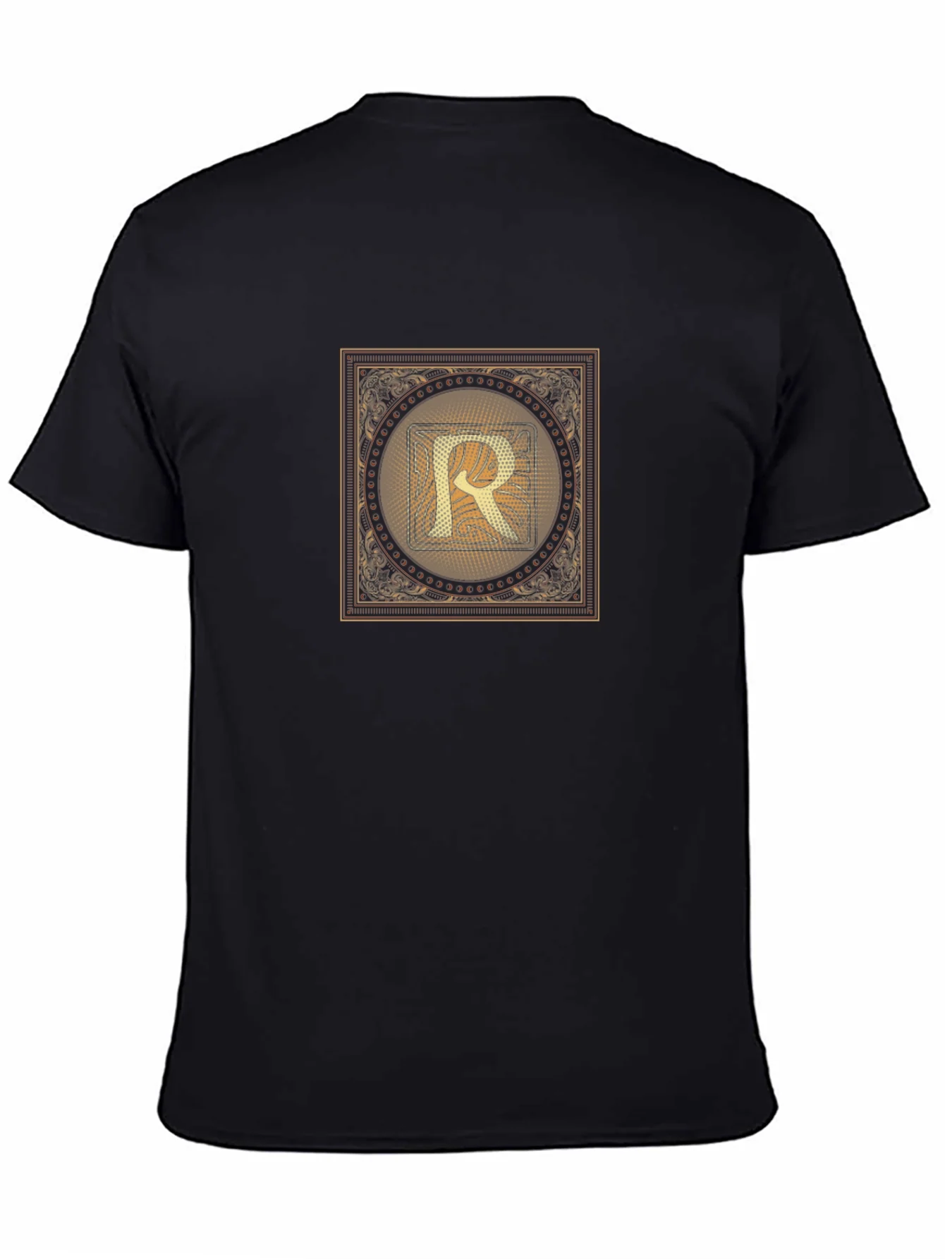 Golden Letter R T-Shirt - Stylish Graphic Tee