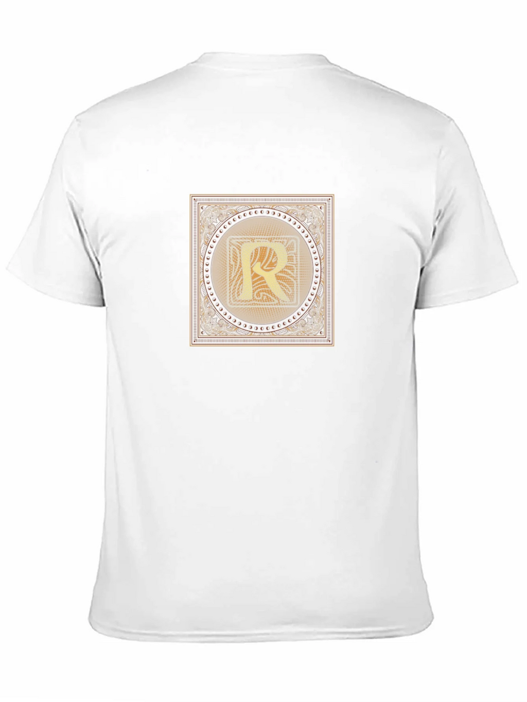 Golden Letter R T-Shirt - Stylish Graphic Tee