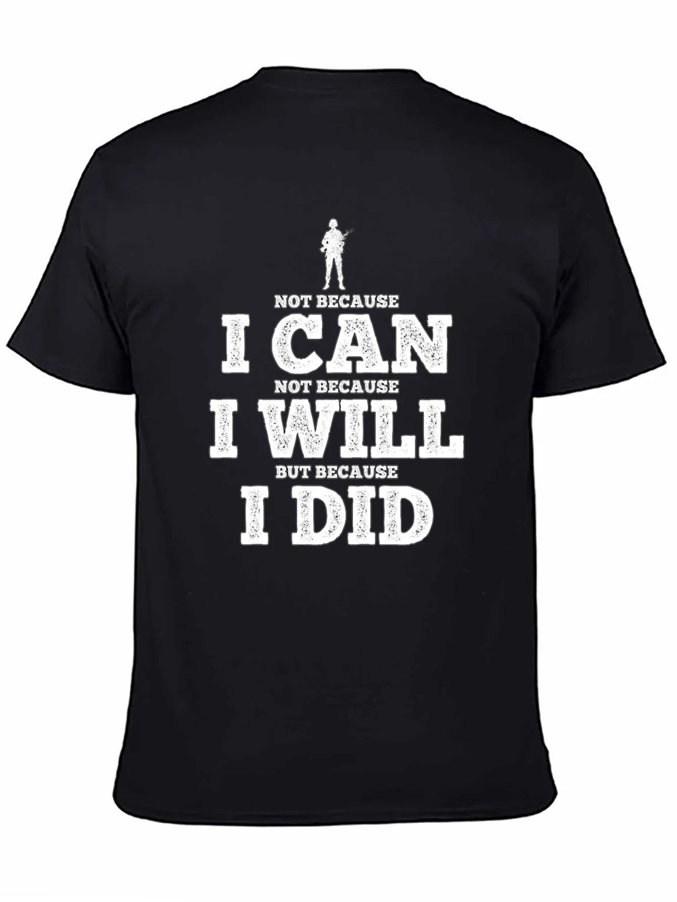 I Can I Will I Did Black Graphic Tee