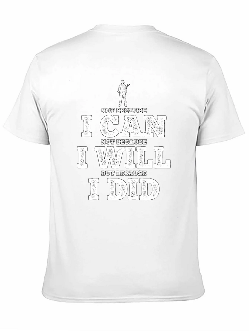 I Can I Will I Did Black Graphic Tee