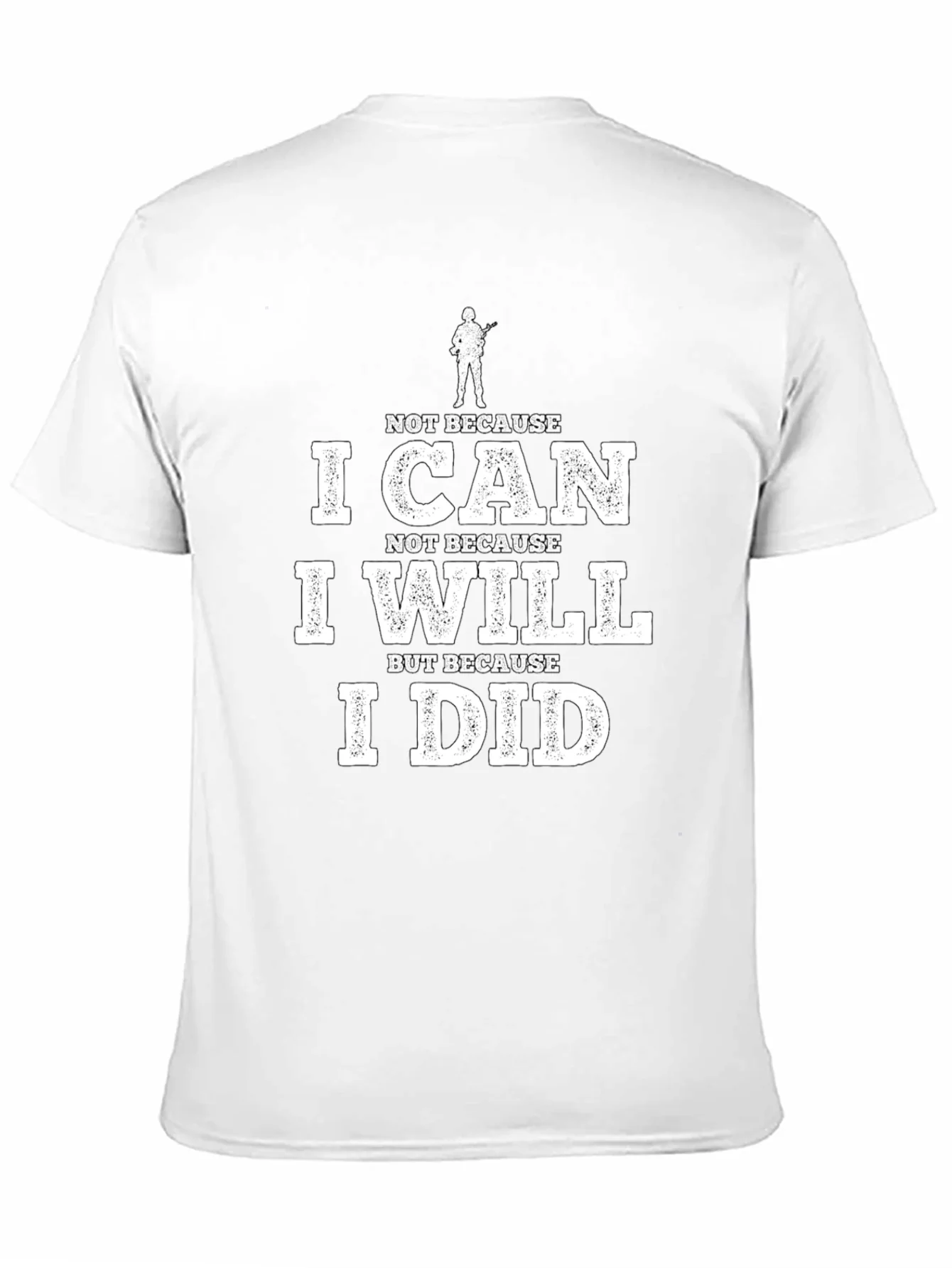 I Can I Will I Did Black Graphic Tee