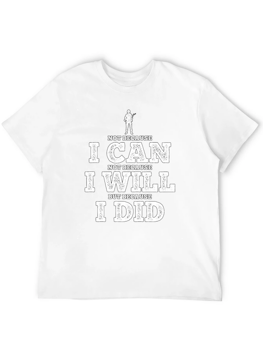 I Can I Will I Did Black Graphic Tee
