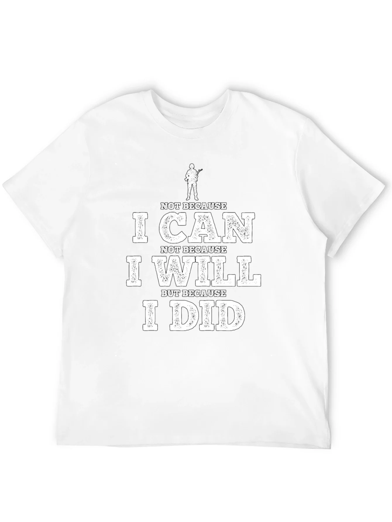 I Can I Will I Did Black Graphic Tee