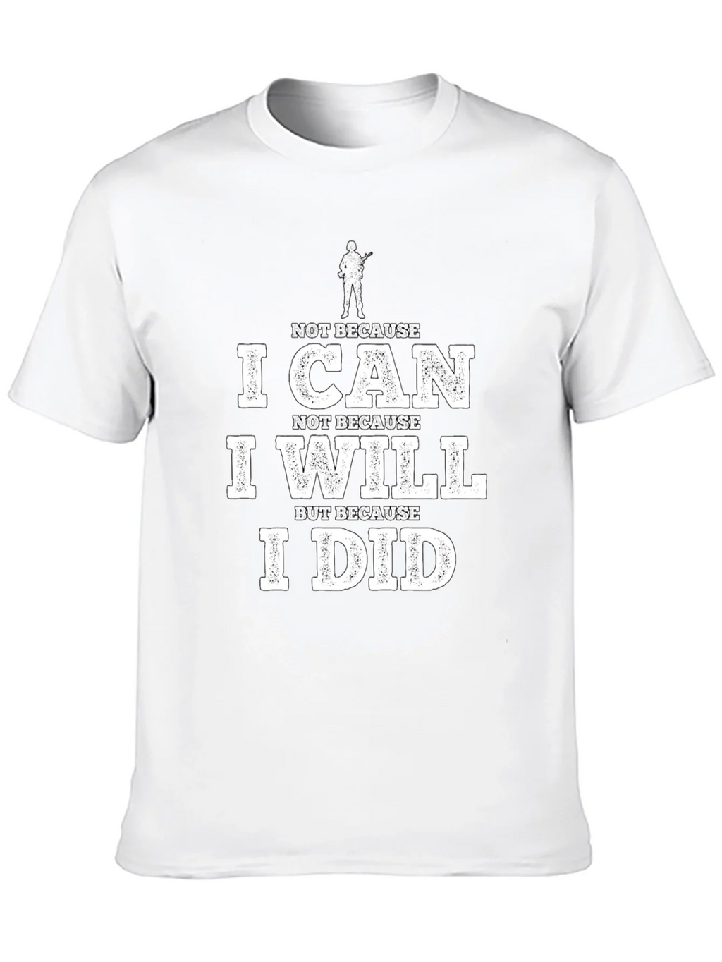 I Can I Will I Did Black Graphic Tee
