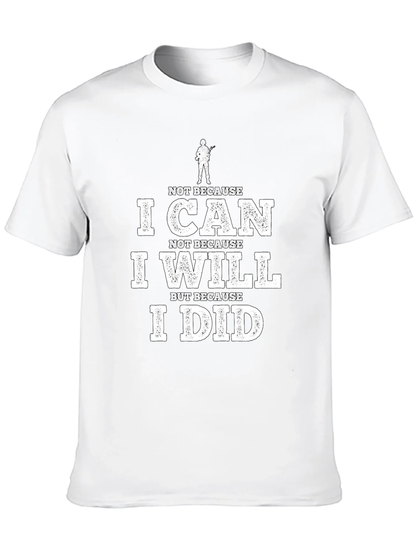 I Can I Will I Did Black Graphic Tee